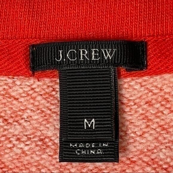 J Crew Orange Coastal Striped Coastal Grandma Nautical Top NWOT Size M - Picture 7 of 10